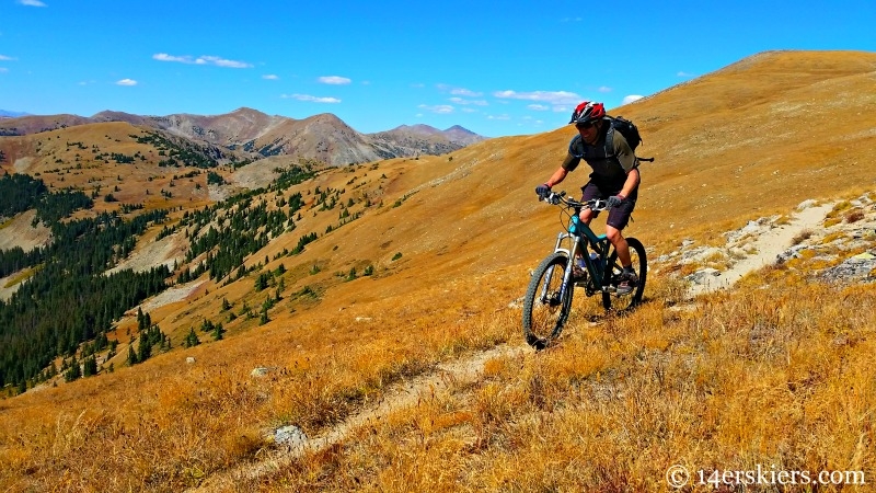 Mountain biking Canyon Creek near Whitepine.