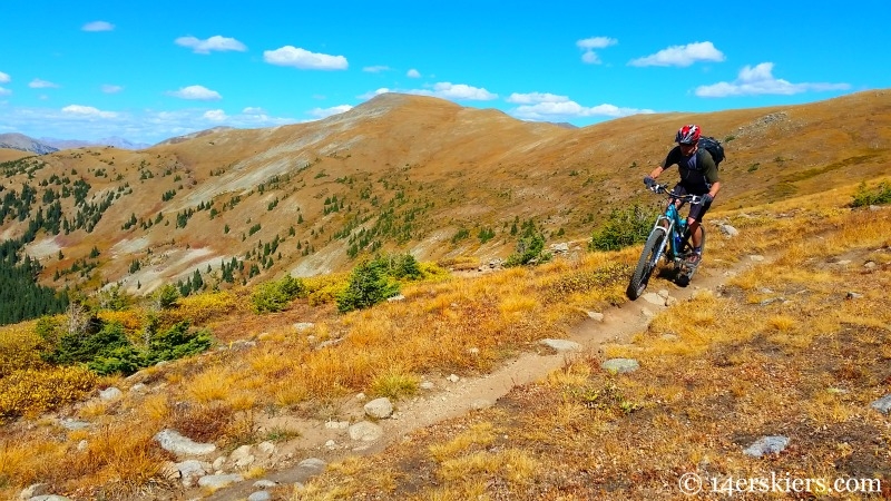 Mountain biking Canyon Creek near Whitepine.