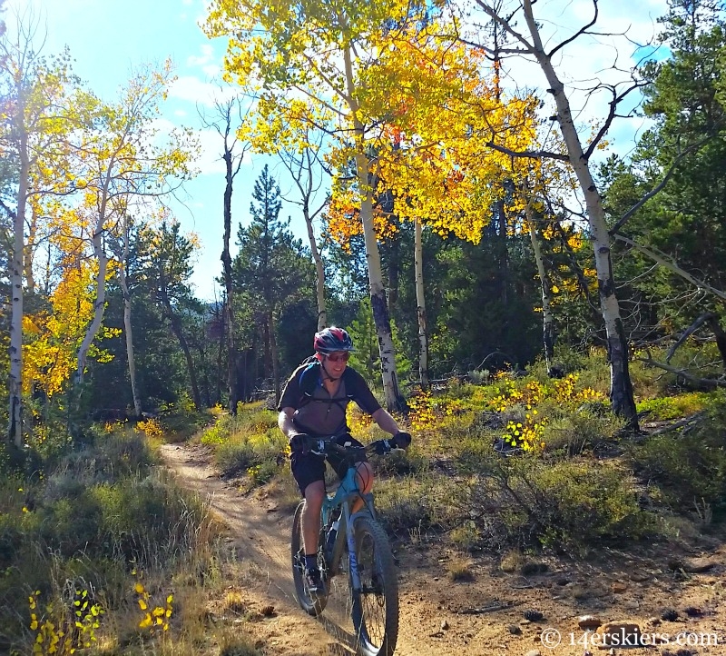 Mountain biking Canyon Creek near Whitepine.