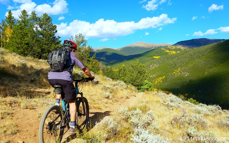 Mountain biking Canyon Creek near Whitepine.