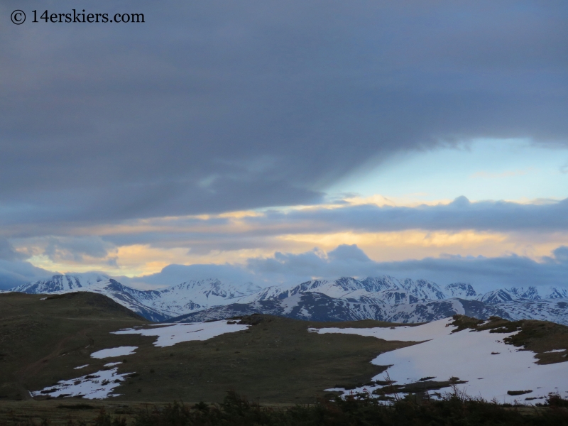 View south from James Peak climb. 