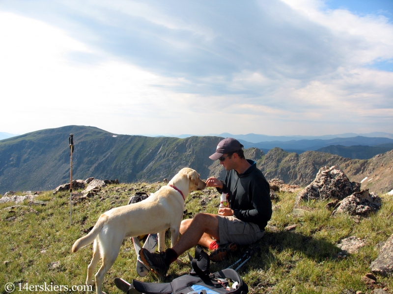 Hiking Jasper Peak in summer.