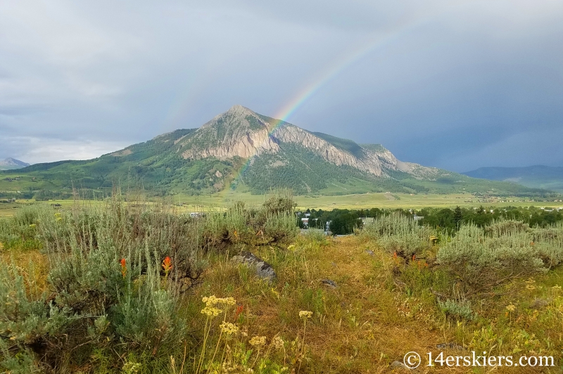 Rainbows in Crested Butte in July.