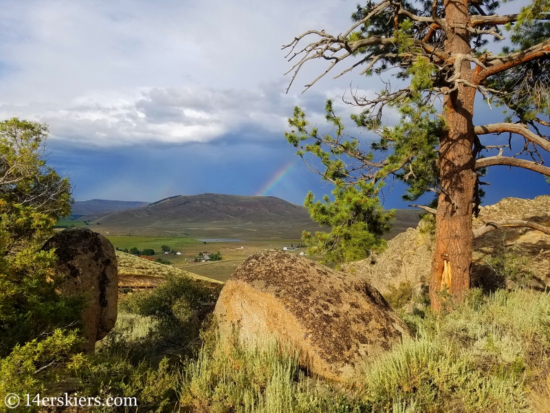 Rainbow at Hartman Rocks