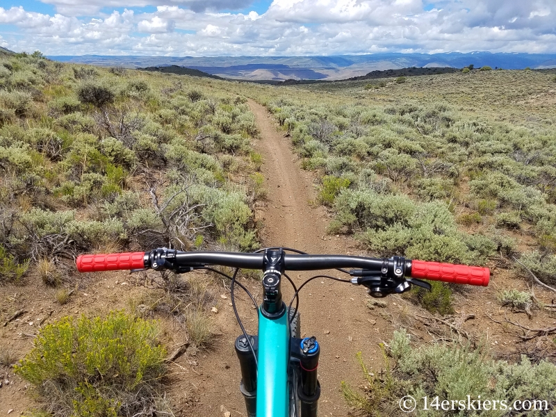 July mountain biking at Hartman Rocks