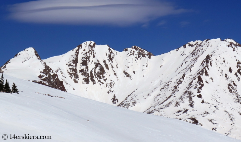 Peak Z, backcountry skiing in the Gore Range, Colorado.  