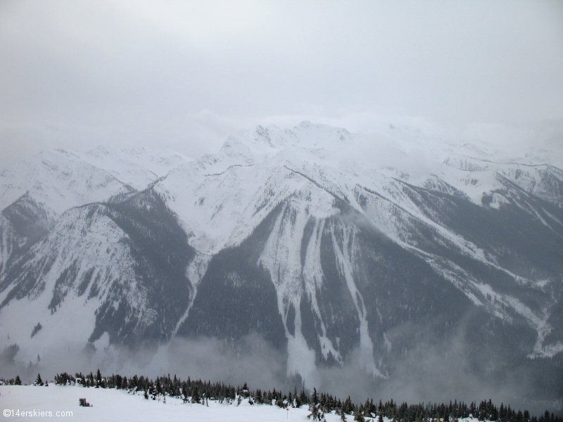 Skiing at Kicking Horse