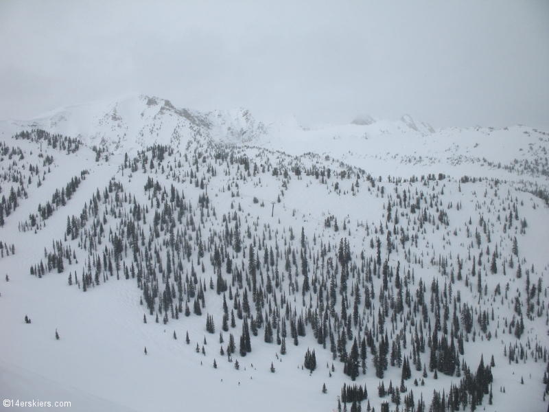 Skiing at Kicking Horse