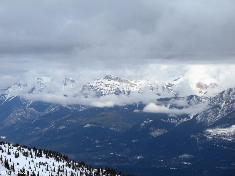 Skiing at Kicking Horse