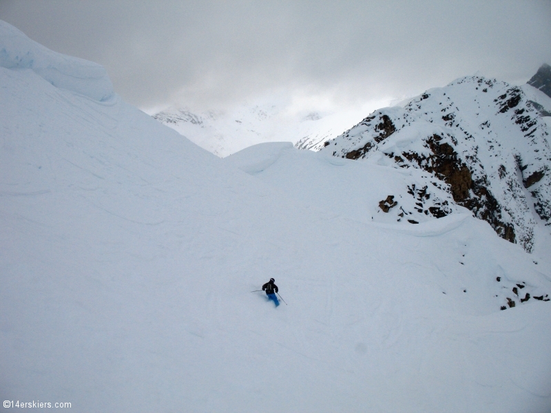 Skiing at Kicking Horse