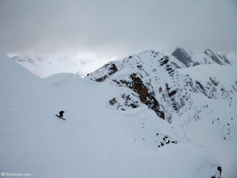 Skiing at Kicking Horse