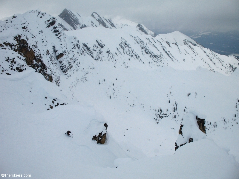 Skiing at Kicking Horse