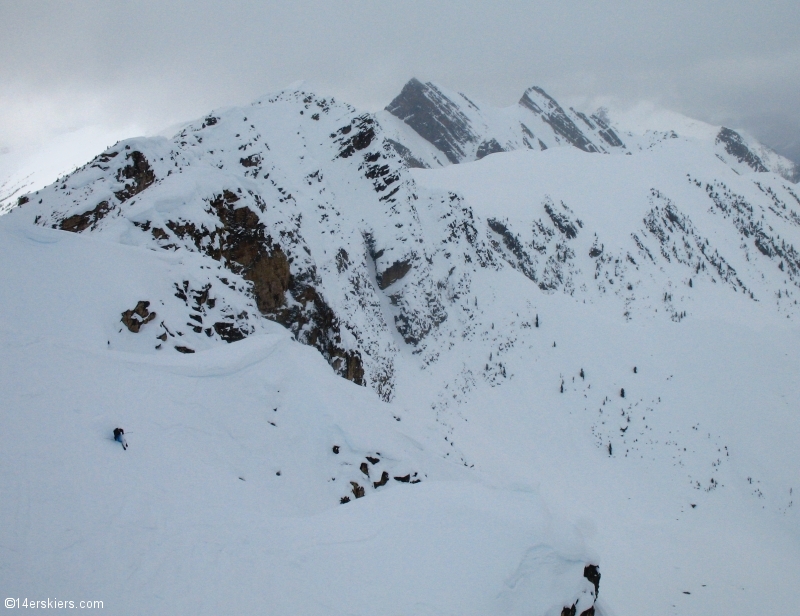 Skiing at Kicking Horse