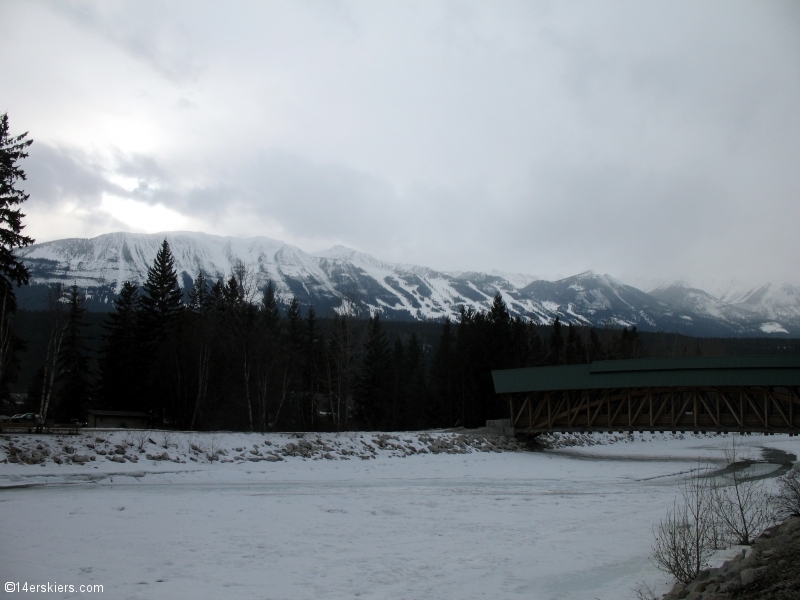 Skiing at Kicking Horse