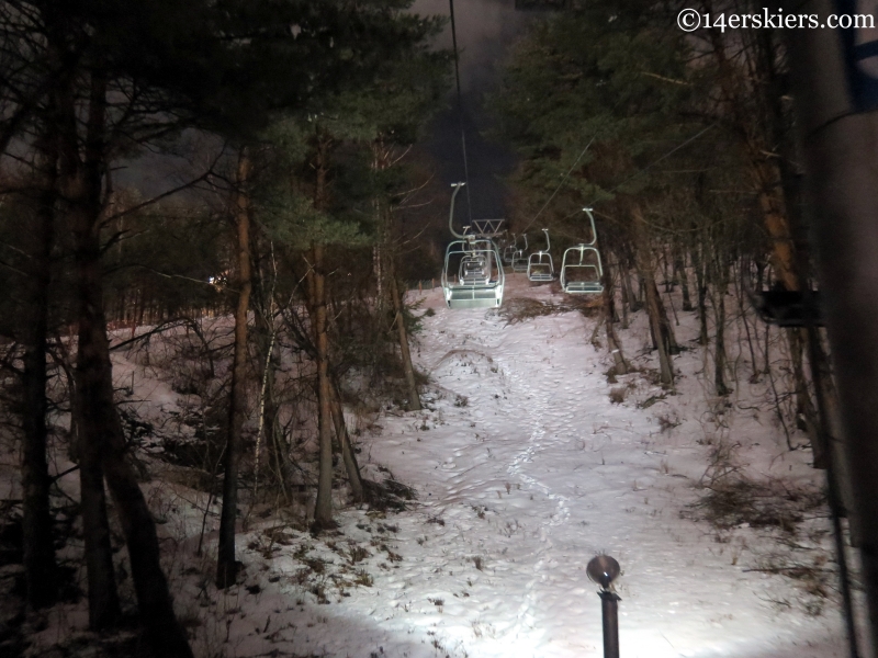 Night skiing at YongPyong