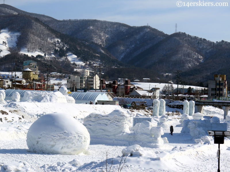 Korean snow sculptures