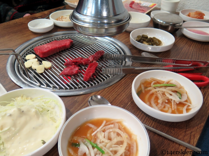 typical Korean BBQ side dishes