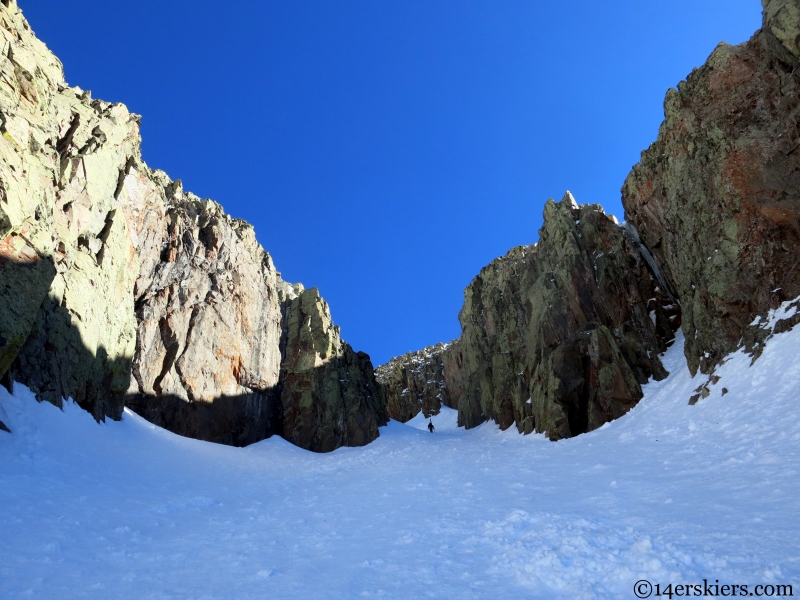 la plata couloir climbing