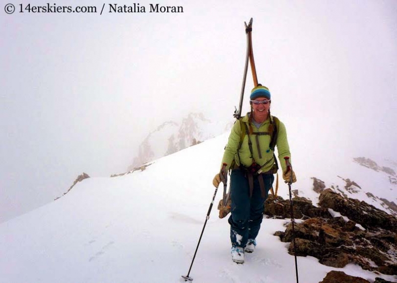 Brittany Walker Konsella on the summit of Lackawanna Peak. 