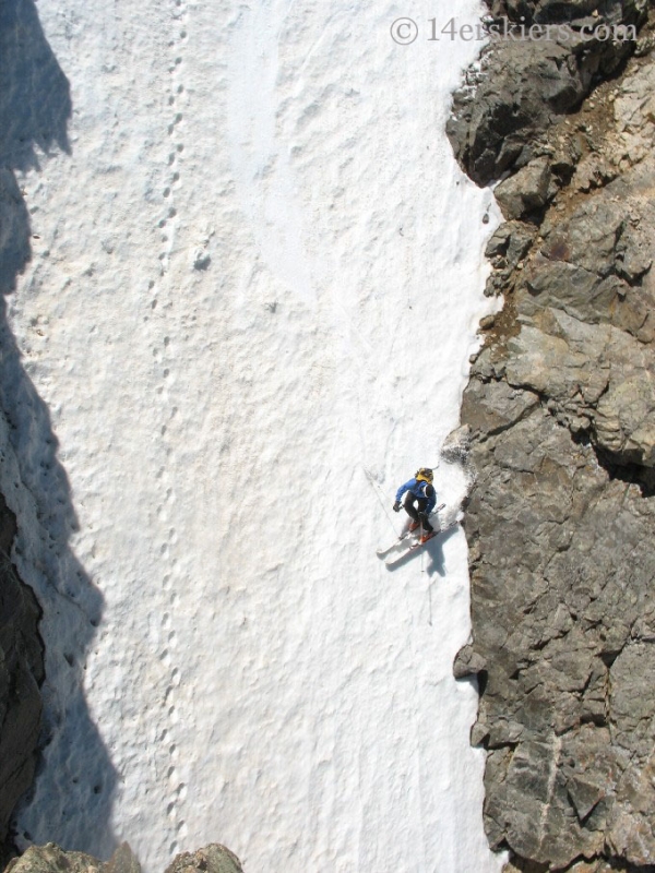 Dave Bourassa backcountry skiing La Plata Peak. 