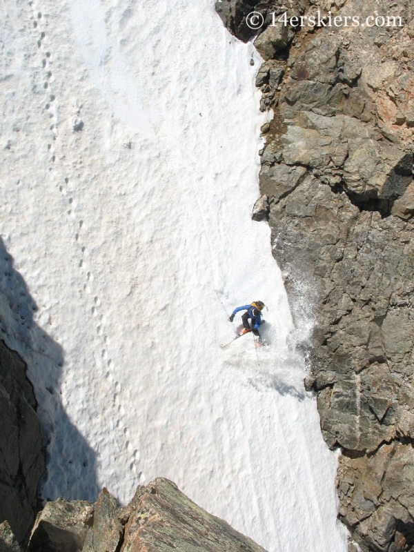 Dave Bourassa backcountry skiing La Plata Peak.  