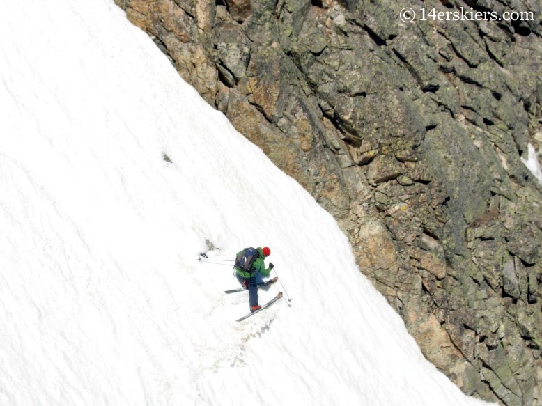 Frank Konsella backcountry skiing La Plata Peak.  