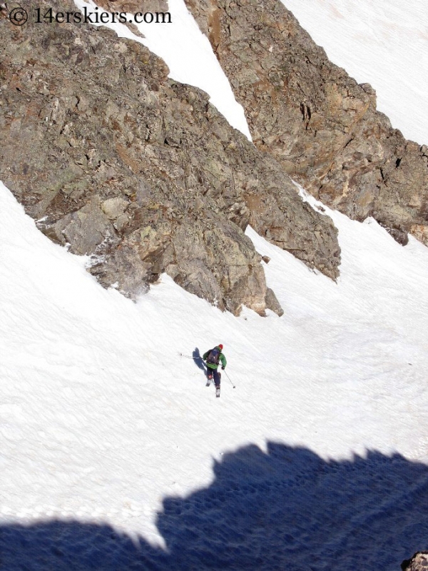 Frank Konsella backcountry skiing La Plata Peak. 