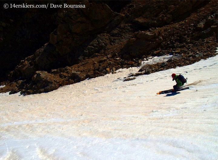 Frank Konsella backcountry skiing La Plata Peak. 