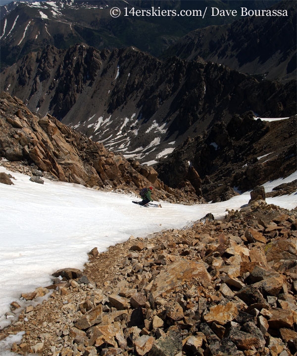 Frank Konsella backcountry skiing La Plata.  