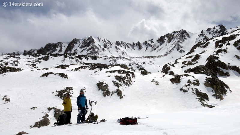 Brittany Konsella and Mark Cavaliero in the south basin by La Plata. 