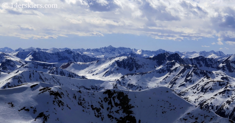 View of the Sawatch Range and the Elks from La Plata Peak. 