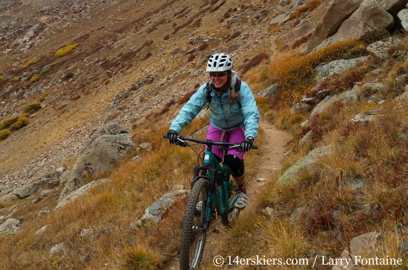 Brittany Walker Konsella mountain biking Lenawee Trail
