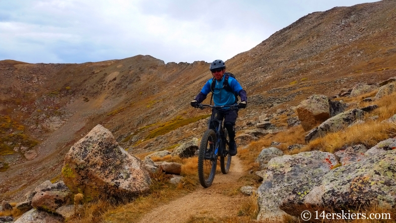 Larry Fontaine mountain biking Lenawee Trail