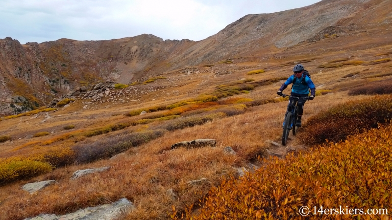 Larry Fontaine mountain biking Lenawee Trail