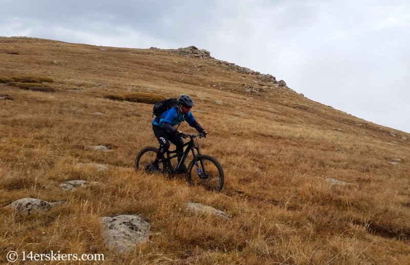 Larry Fontaine mountain biking Lenawee Trail