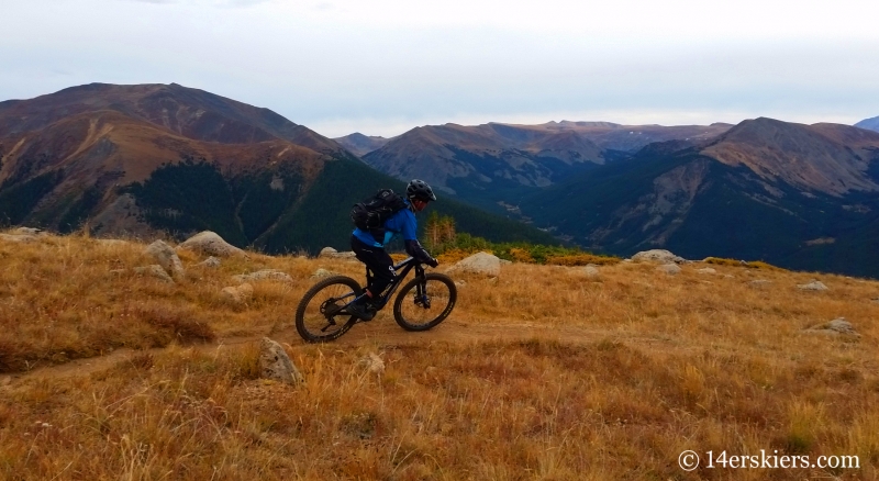 Larry Fontaine mountain biking Lenawee Trail