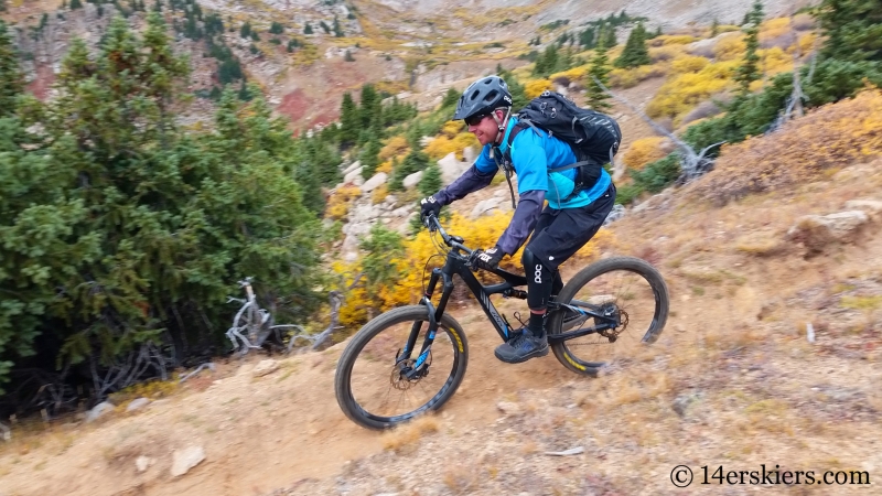 Larry Fontaine mountain biking Lenawee Trail