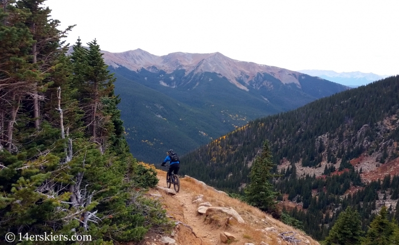 Larry Fontaine mountain biking Lenawee Trail