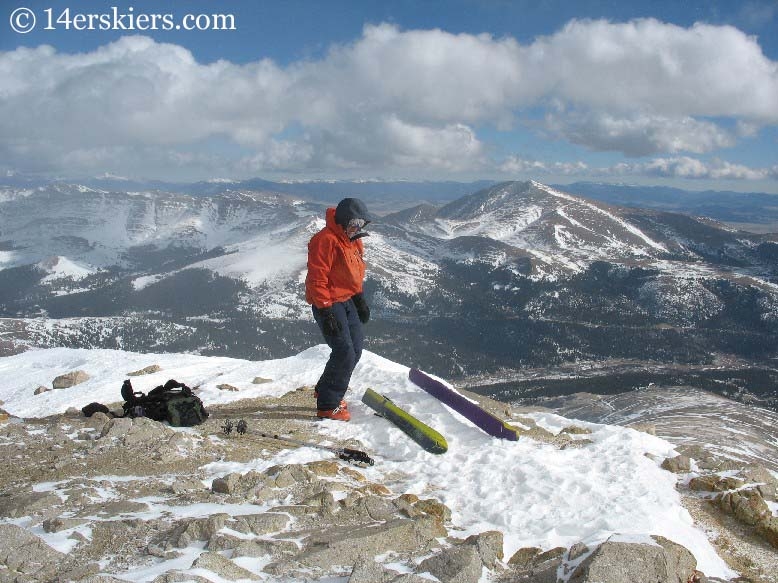 Frank Konsella on the summit of Lincoln. 