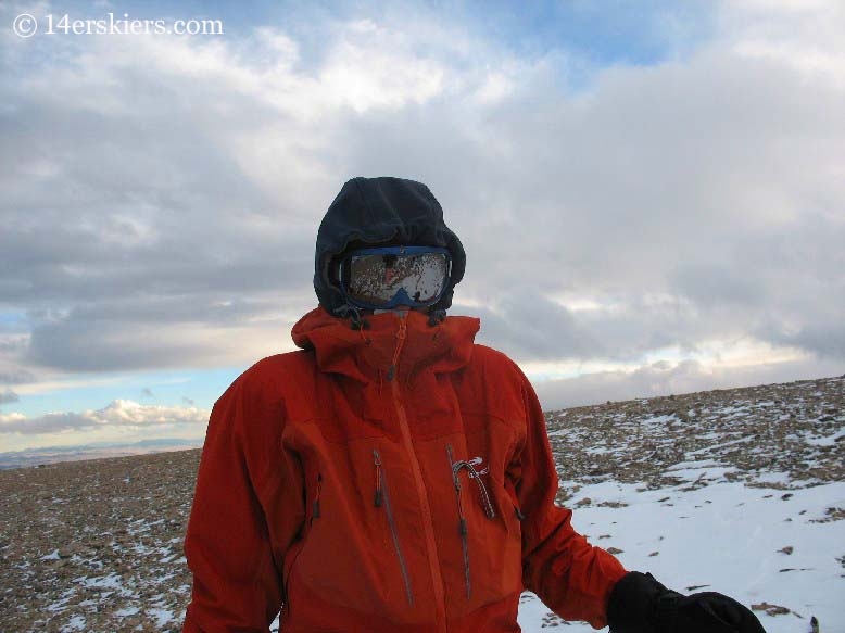 Frank Konsella backcountry skiing on Mount Bross