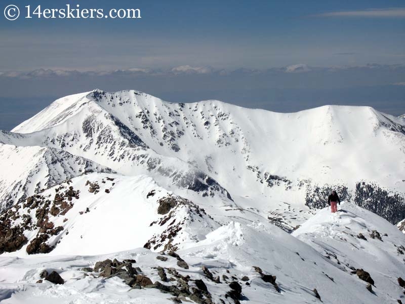 Reaching the summit of Mount Linsdey.