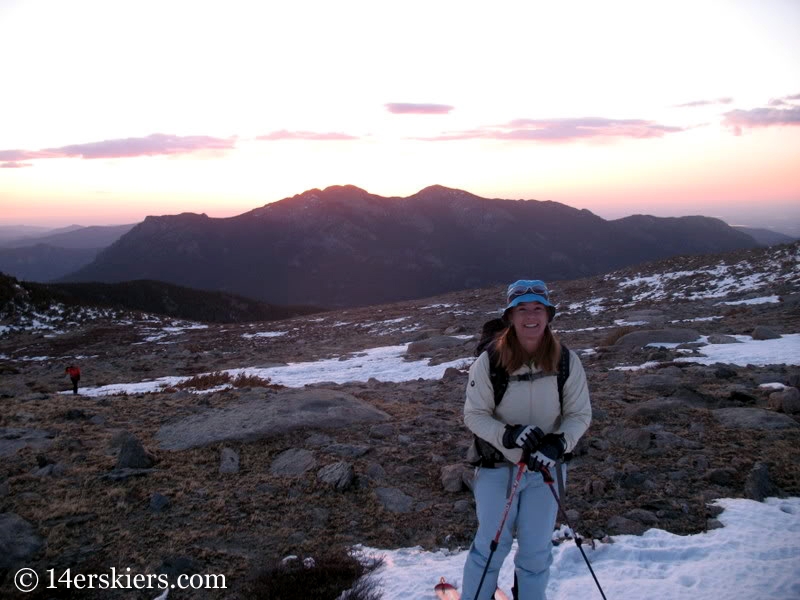 Sunrise on Long's Peak.