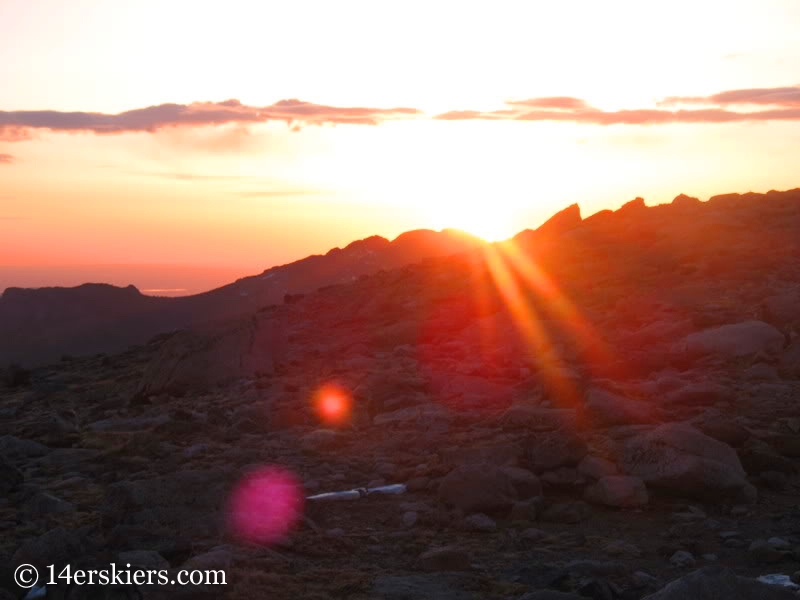 Sunrise on Longs Peak