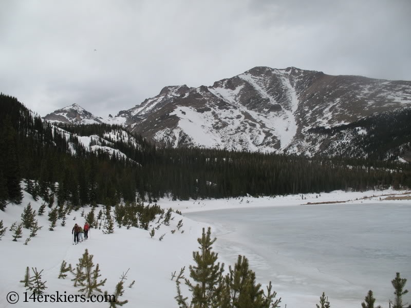 Longs and Meeker from Sandbeach Lake.