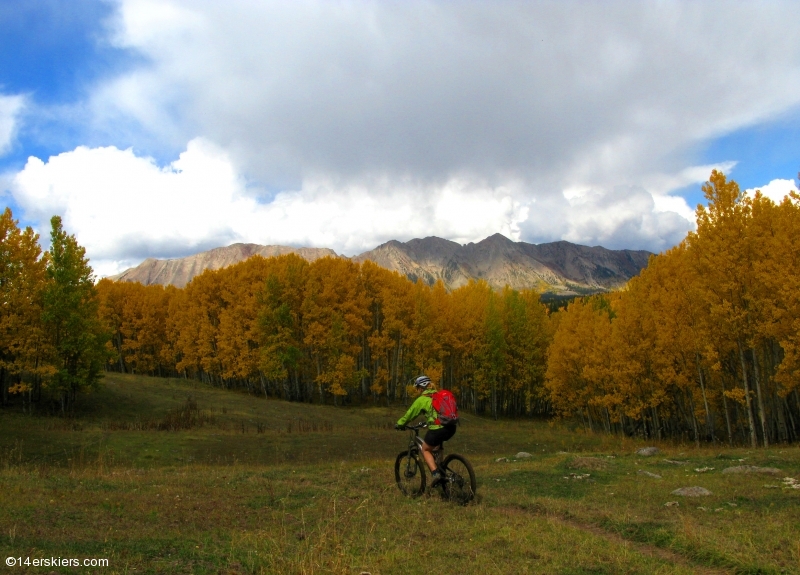 Mountain biking in the Castles  of the West Elks, Lowline Trail