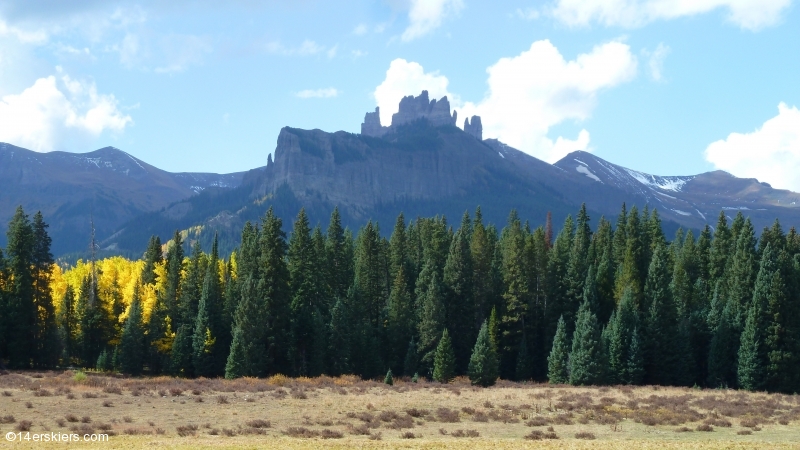 Mountain biking in the Castles  of the West Elks, Lowline Trail