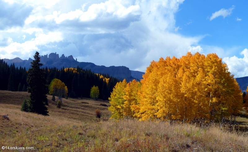 Mountain biking in the Castles  of the West Elks, Lowline Trail