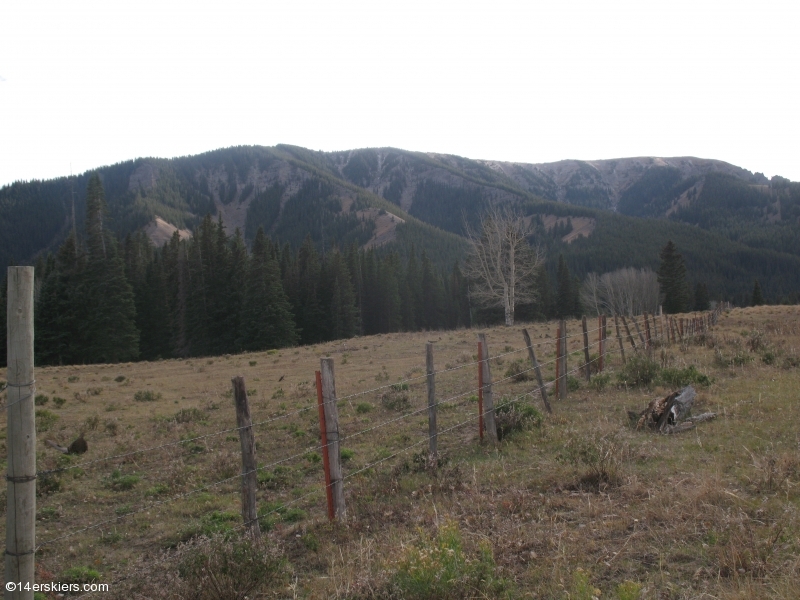 Mountain biking Lowline Trail near Crested Butte.