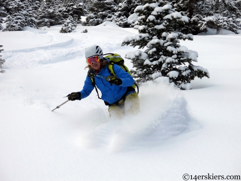 Natalie Moran backcountry skiing Marble