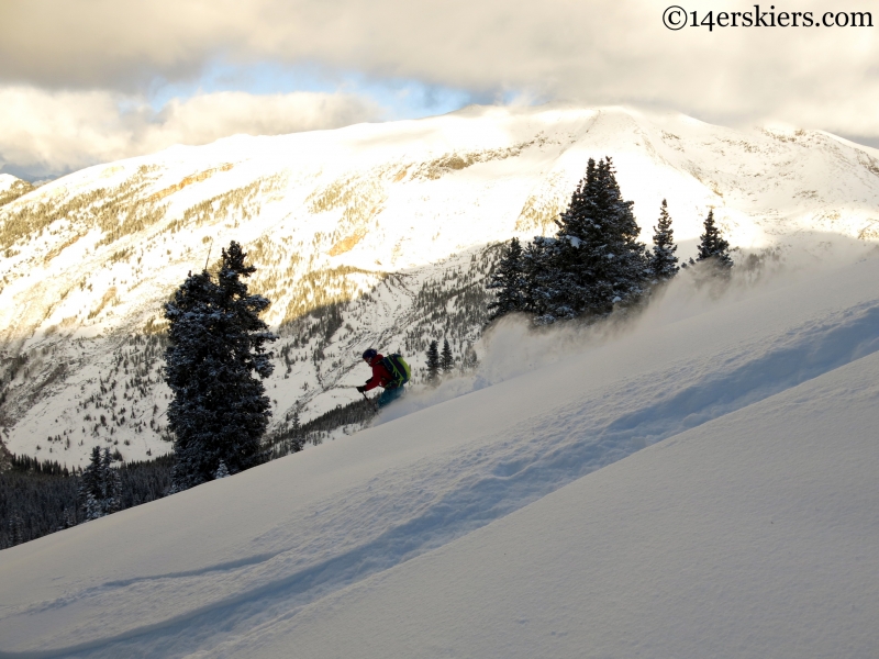 marble skiing with treasure behind